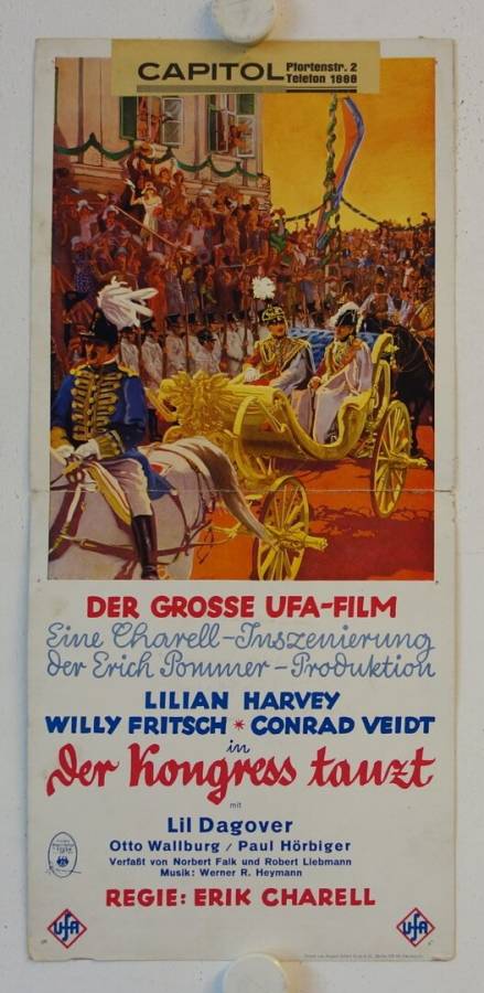 Congress dances original release german window card